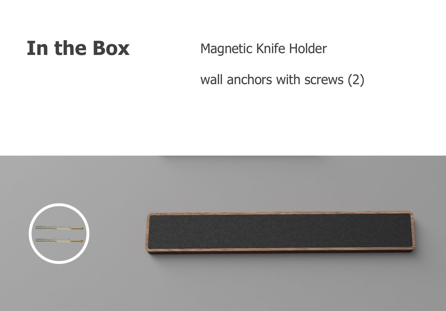 Wooden magnetic knife holder | Wall mounted magnetic knife rack | Magnetic knife holder |