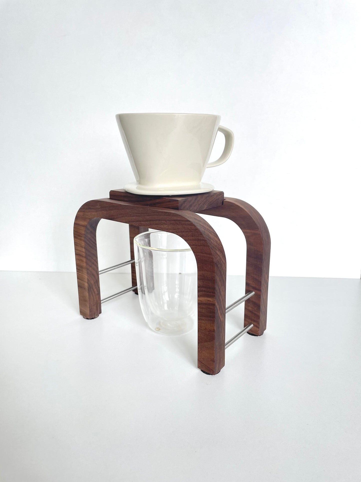 Pour Over Coffee Stand | Dripper Stand | Wooden Coffee Drip Stand | Drip Coffee Maker